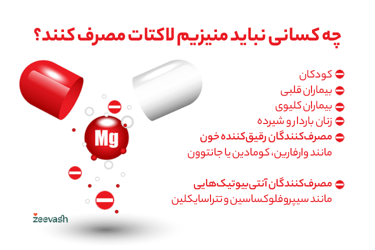 چه کسانی نباید منیزیم لاکتات مصرف کنند؟